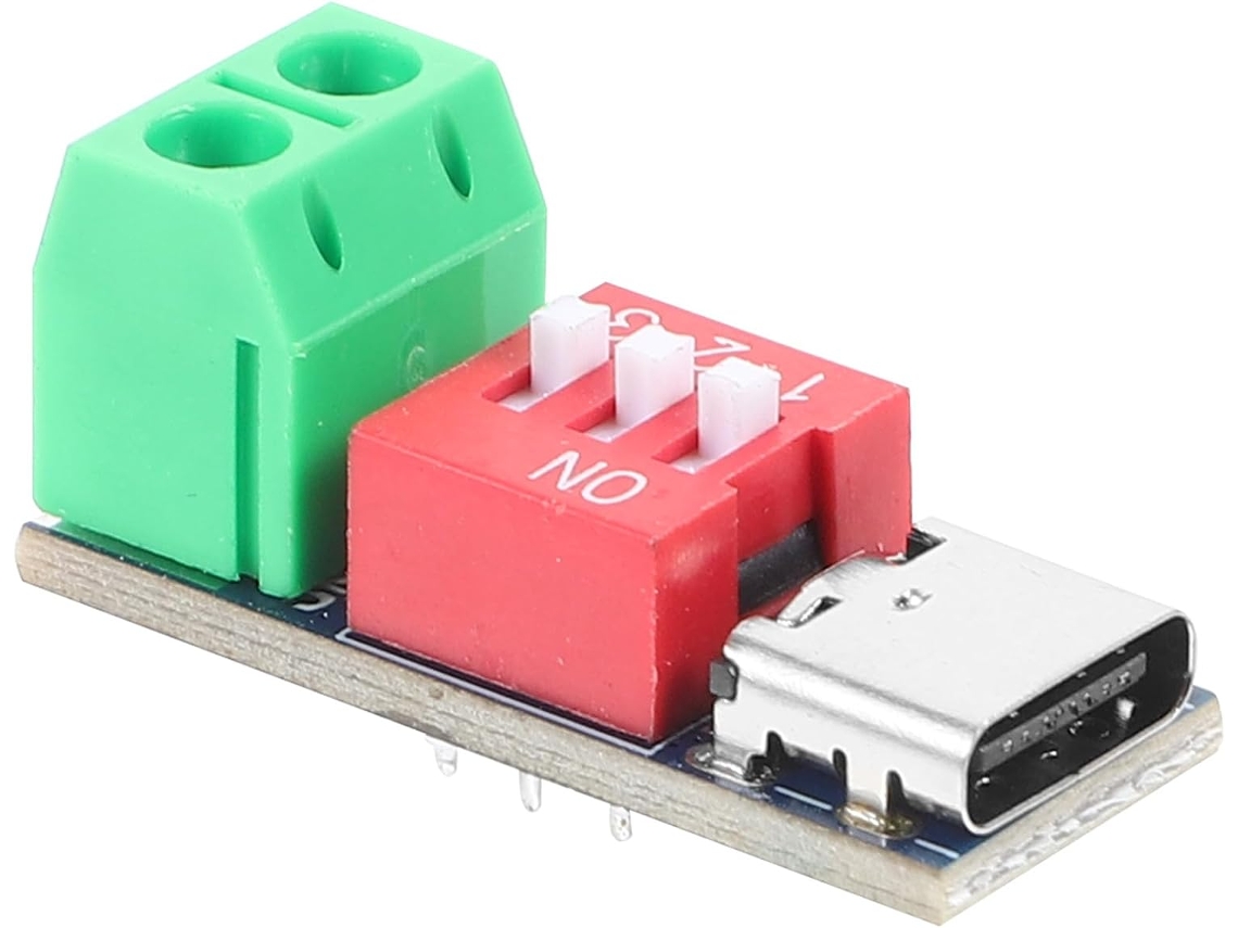Placa De Teste De Carregamento Rápido Pd Qc Usb Type-c 5 20v Com Ajuste Preciso De Tensão.