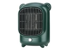 Mini Aquecedor De Ar Para Mesa, Aquecedor Elétrico Doméstico Sfushos (padrão Europeu 220v 240v, Verde Escuro)