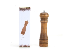 Ronjoe-Madeira Pepper Moeder Manual Com Núcleo Cerâmico Para Temperos 8 Polegadas Retro