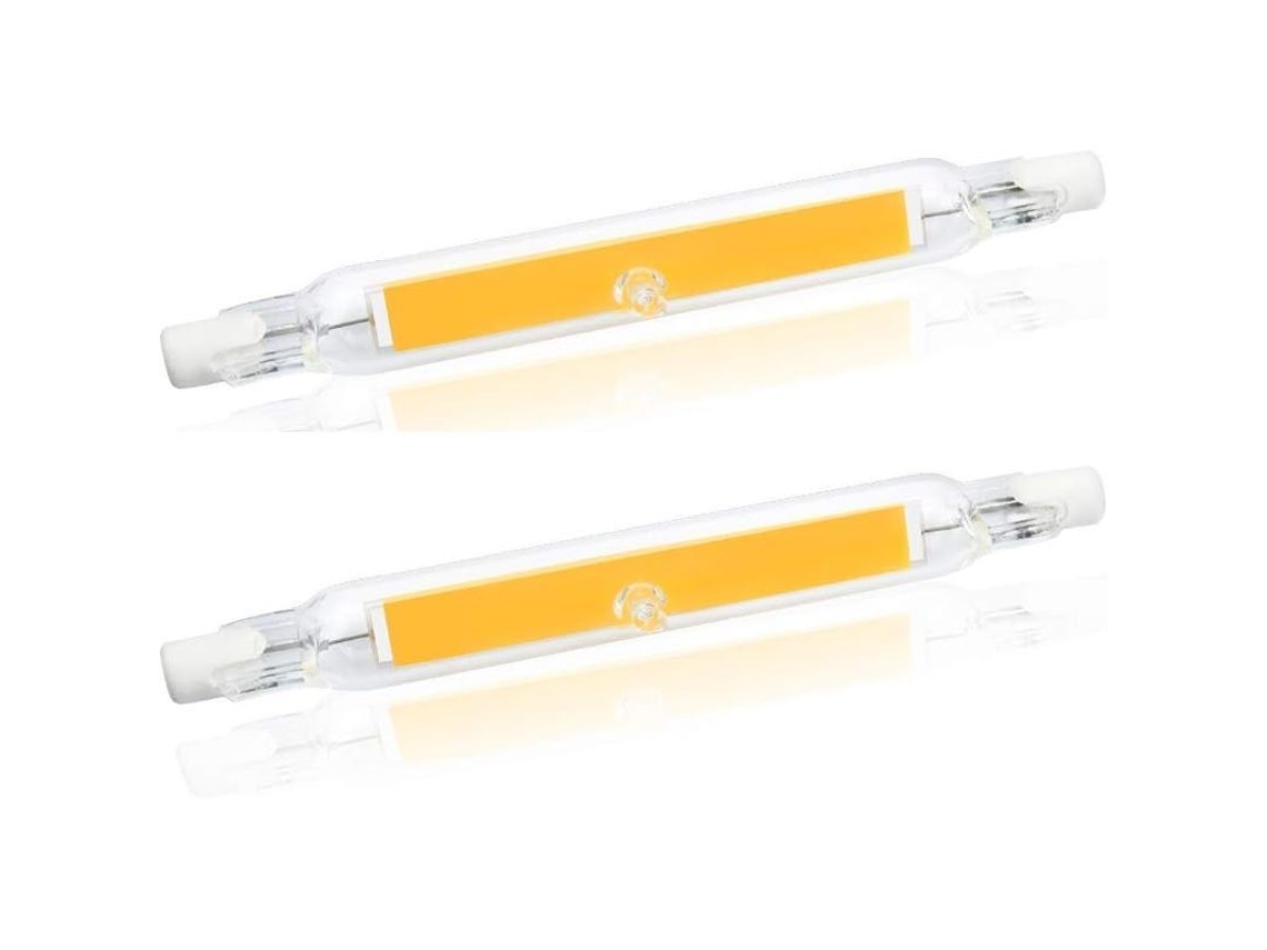 Lâmpada LED R7s 78mm 5W COB 500lm 6000K Branca Fria Equivale a 30-50W Halógena 2un Nova Line