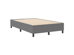 Conjunto 1 Cama De Plataforma Vidaxl Cinzento-claro Cordão (120 X 200 Cm)