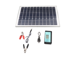 Painel Solar Monocristalino Laxiscreed 100w Com Portas Usb Reguladas E Compatível Com Baterias De 18v
