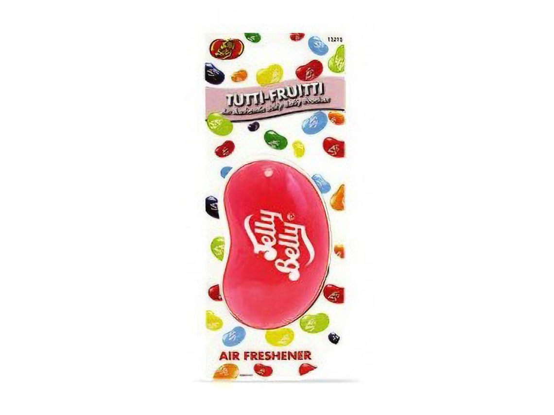 Jelly Belly Ambientador 3D Coche Casa Oficina Baño... Fragancia "Tutti Frutti"