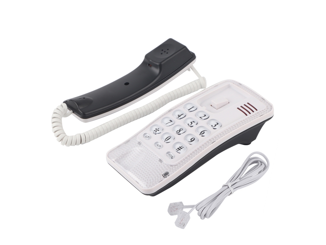 Aetheria telefone Fixo de Parede Sem Identificador de Chamadas para Hotel e Família Branco