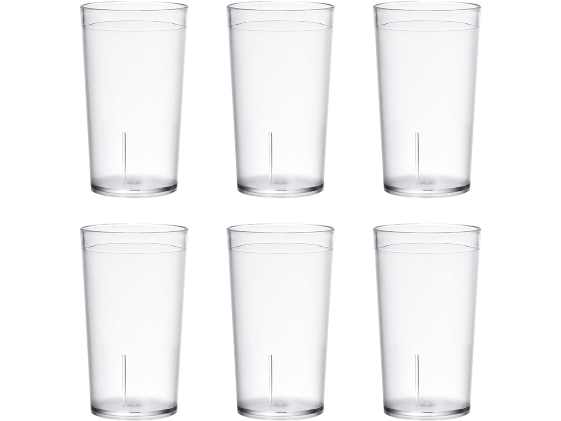 Conjunto De 6 Copos De Água Inquebráveis Para Beber Leite.