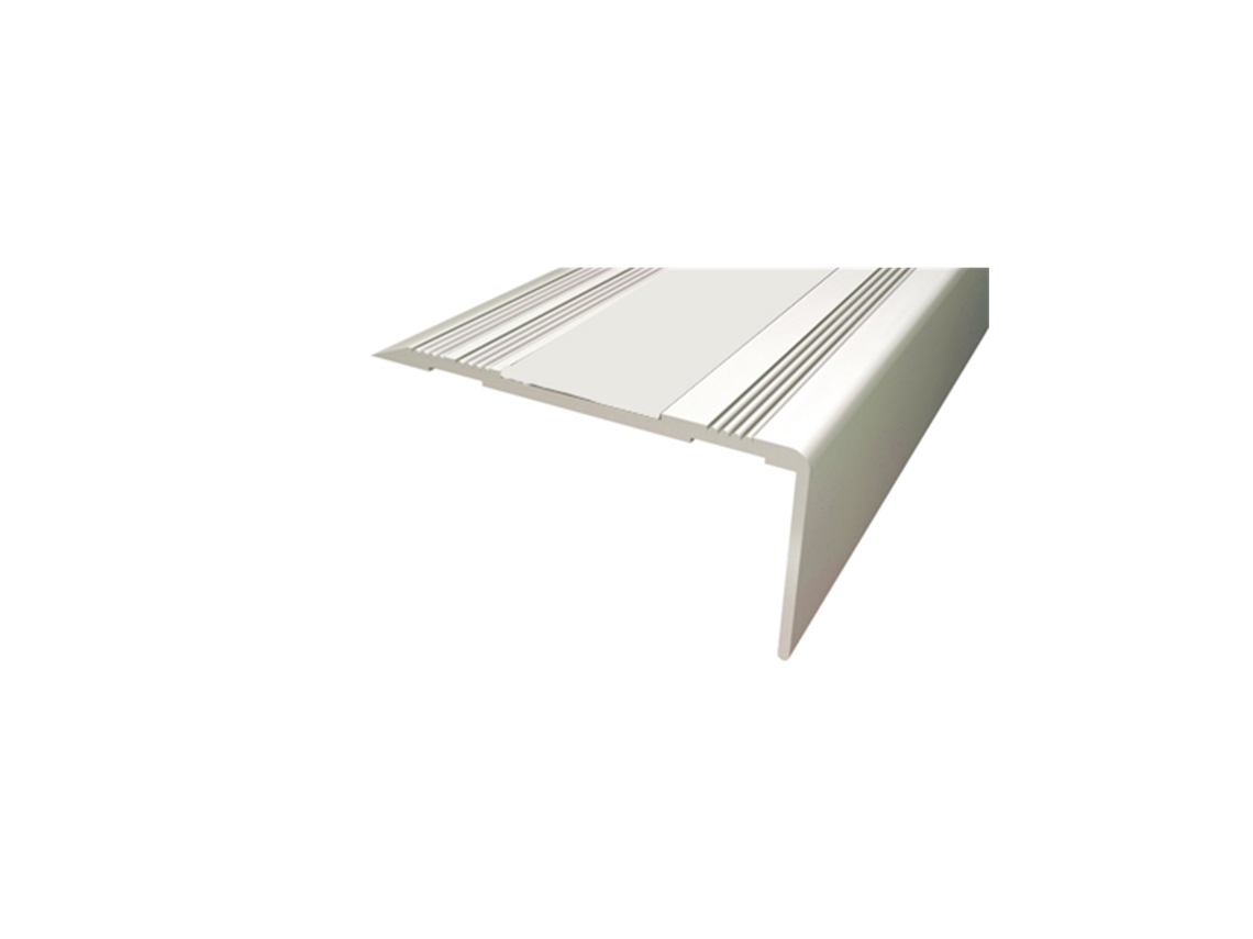 Jardin202 - Pack 10 Unds. Cantonera Aluminio 50mm - Sin Antideslizante - Adhesivo 21mm Alt. 50mm Anch. 3m Larg. | 21mm Alt. 50mm Anch. 3m Larg. ()
