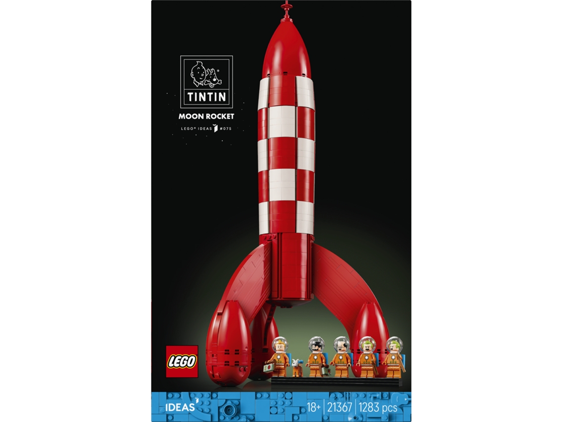 Lego® 21367 Ideas Cohete Lunar De Tintin - Maqueta Y 5 Minifiguras