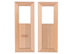 Gradeira Madeira Retangular Ventilação Sauna Equipamento Vento