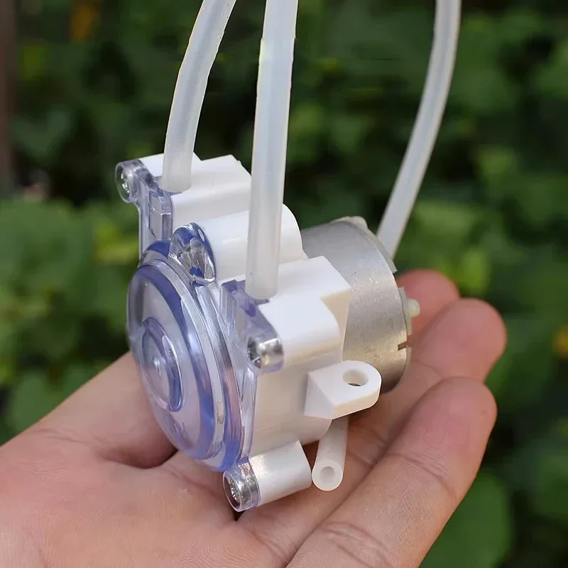 Microbomba Peristáltica Dc 6v-12v Mini 500 Com Motor De Engrenagem Para Dosagem De Líquidos E Amostras De Tinta Em Laboratório.