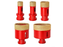 Broca Diamantada Soldada De 18 A 68 Mm Para Mármore, Vidro E Azulejo,
