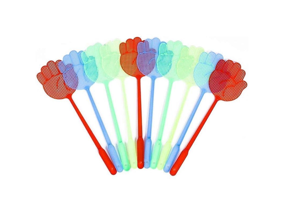 Conjunto de 10 matos de mosca Nova Line, plásticos, multicoloridos, manual, para cozinha