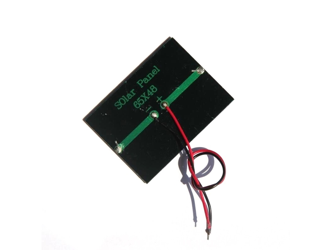 Painel Solar de 3v 0, 3w com Placa Adesiva para Montagem de Painel Solar, com Cabo Incluso, 65* 48mm BRILVIBERA