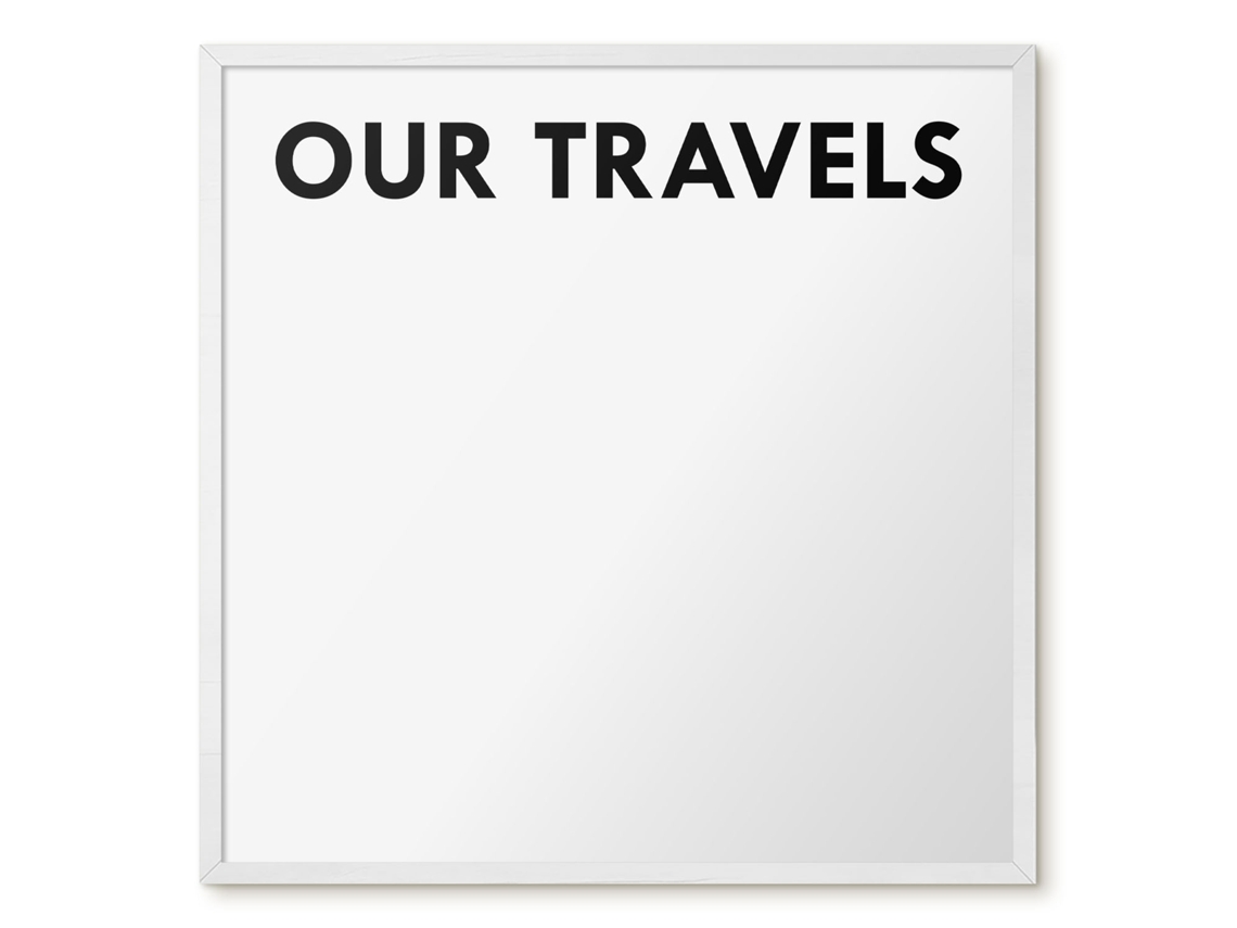Magnetic Board Our Travels For The Living Room Espelharte (50x50 Cm)