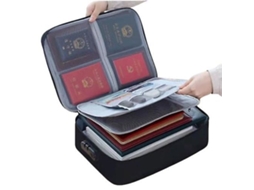 Caixa para Documentos À Prova de Fogo com Fechadura para Casa, Escritório e Viagens. Caixa de Segurança Portátil, À Prova de Fogo e Água BRILVIBERA