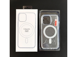 Capa Transparente Magnética Em Acrílico Resistente A Quedas Para Iphone 17.