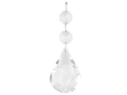 Adorno Pendente De Conta De Vidro Cristal Claro Para Árvore De Natal, Festa De Casamento E Decoração Residencial Other
