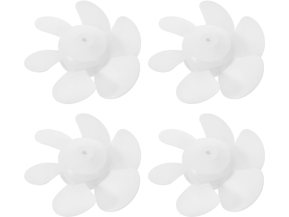 Conjunto De 4 Pás De Ventilador De Reposição Em Pvc Branco De 8 Polegadas