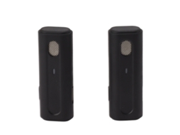 Microfone Lavalier sem fio, redução de ruído, 1 transmissor e 2 receptores EOOCOO
