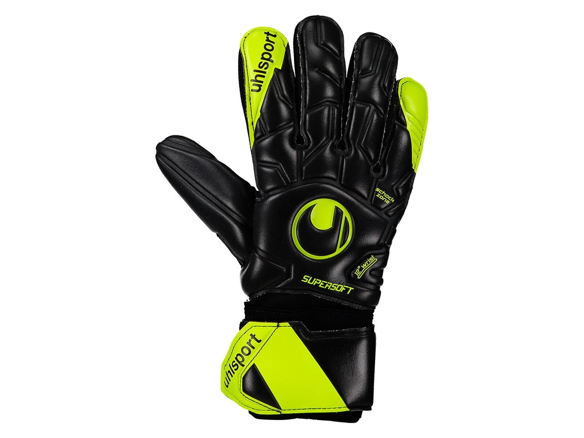 Luvas de guarda-redes de Futebol UHLSPORT Supersoft Half Negative Flex Frame (Adulto - Verde)
