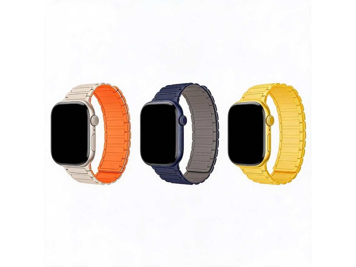 3 Pcs Bracelete Para Apple Watch 42/44/45/46/49mm Cuich