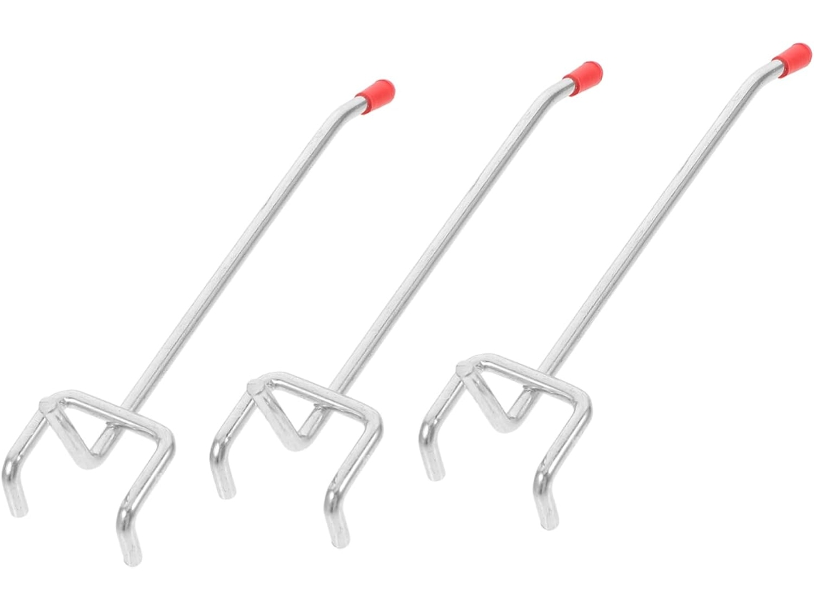 Conjunto De 3 Ganchos Para Painel Perfurado Hemobllo, Ideal Ferramenta