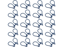 Secfou Ganchos De Orelha Anti-perda, Azuis, Para Fones De Ouvido Sem Fio, 20 Pares, Plástico Leve E Ergonômico
