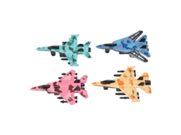 Mali 4pcs Modelo de Caça de Liga com Retorno Pull Back Brinquedo Colecionável para Crianças Tipo 2