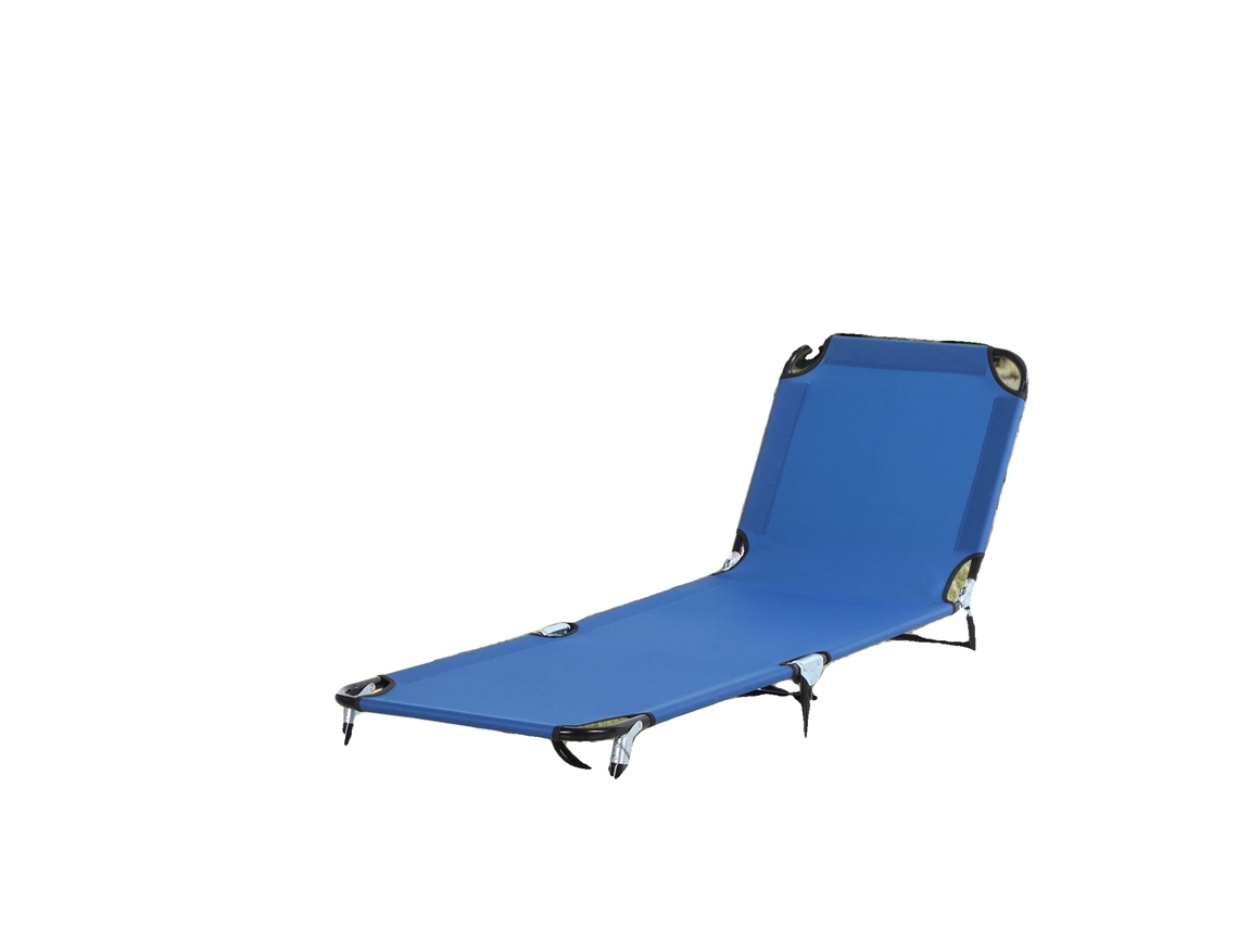 Cadeira De Descanso, Design Ajustável, Dobrável E Portátil, Azul