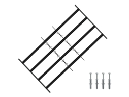 Vidaxl Grades De Segurança Para Janelas Com 4 Travessões 3 Pcs