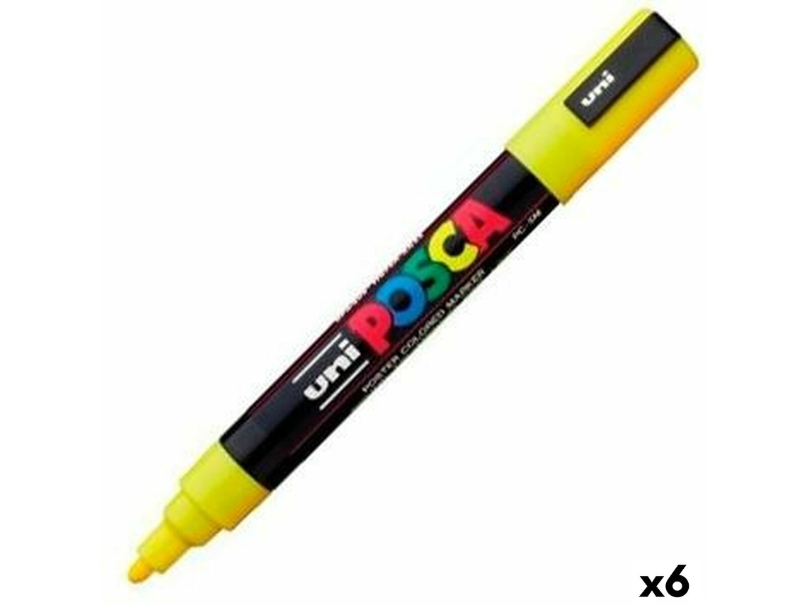 Rotuladores POSCA Pc-5M Castanho 6 Unidades