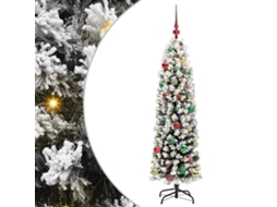 Árvore De Natal Slim Moderna Vidaxl Verde Pvc (150 Cm)