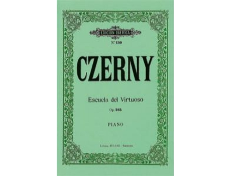 Livro Escuela Del Virtuoso Op.365:60 Estudios de Karl Czerny (Espanhol)
