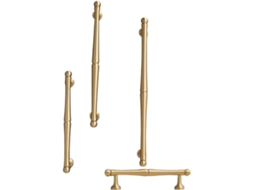 Puxador Longo Dourado Vintage Para Armário, Gaveta, Porta De Guarda Roupa, Móvel De Luxo Leve Estilo Francês Americano
