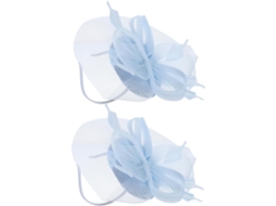 Chapéu Fascinator Feminino Com Véu De Tule E Penas - Acessório De Cabelo Elegante Para Casamentos