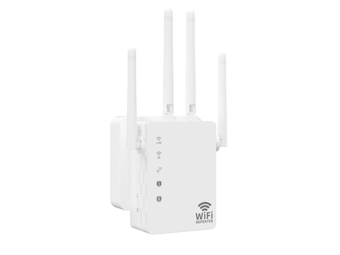Extensor Wifi, 5g Dual Band 1200 Mbps Wifi Mais Rápido Extensores De Longo Alcance Booster Cobre Até 8.500 Pés Quadrados E 40 Dispositivos R Yizhood