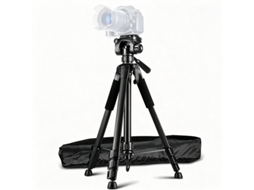 Tripé Câmara Ohpa Wt-3520 Ou Telemóvel 140cm 360 Portátil Estabilidade Forte 3kg De Carga Máxima Preto