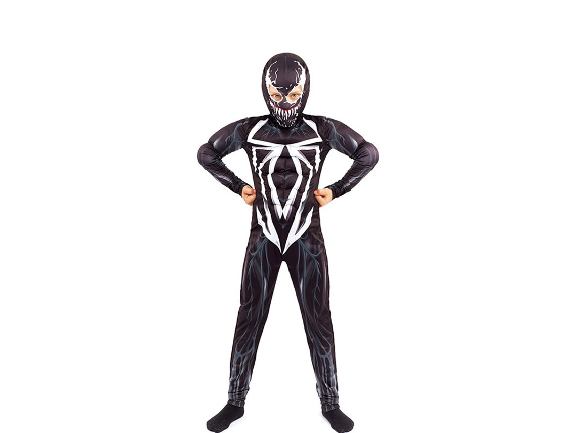 Fato de Menino PARTILANDIA Aranha Negra Malvada (Tam.: 10-12 anos)