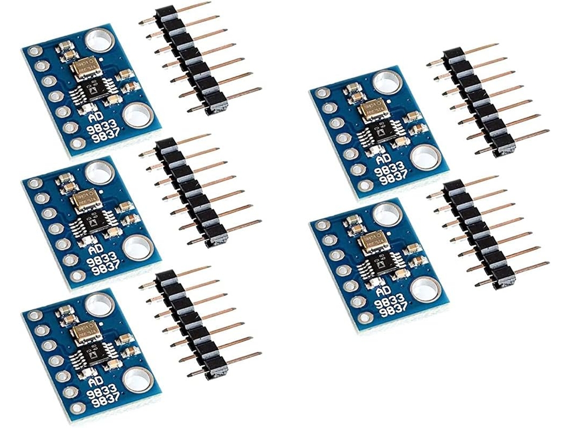 Conjunto de 5 Microprocessadores Programáveis Ad9833 com Interface Serial e Sinal Senoidal. SFUSHOS