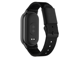 Bracelete para Xiaomi Smart Band 10/9/8 em nylon trançado com fivela de pino preta preta XIAOMOYU