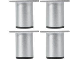Conjunto De 4 Pés De Sofá De Metal Resistentes, Com Extensões Para Mesa.