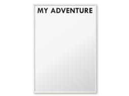 Quadro magnético de parede Minha aventura para o quarto Espelharte (70x100 cm)