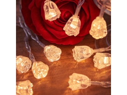 Luz Quente Alimentada Por Bateria Led Bola Guirlanda Luz Ao Ar Livre Luz De Fadas Jardim Casamento Decoração De Natal 6m 40led SUNNY SPACES