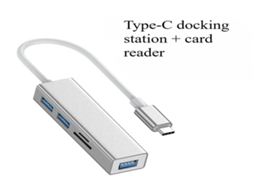 Lurelia Hub Usb-c 5 Em 1 Com Leitor De Cartões Para Portátil Compacto