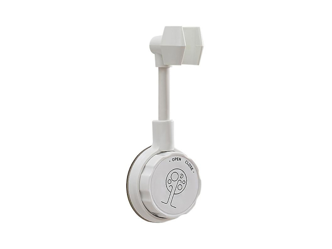 Lurelia Suporte Ventosa Para Chuveiro Abs Branco 16,5 Cm Rotação 360º Ajustável Universal