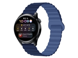 Bracelete Para Garmin Forerunner 55/165/245570/570/645/70/170 (20mm) Azul Escuro-azulado Cuich