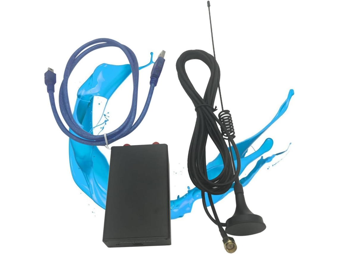 Receptor Sintonizador Am/fm Usb Com Antena Digital, Modulação Hf E Modulação Cw, Inclui Estojo.