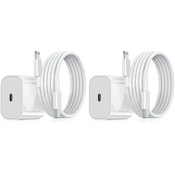 Conector De Carregamento, Pack 2 Unidades, 20w, Branco, Telemóvel E Tablet