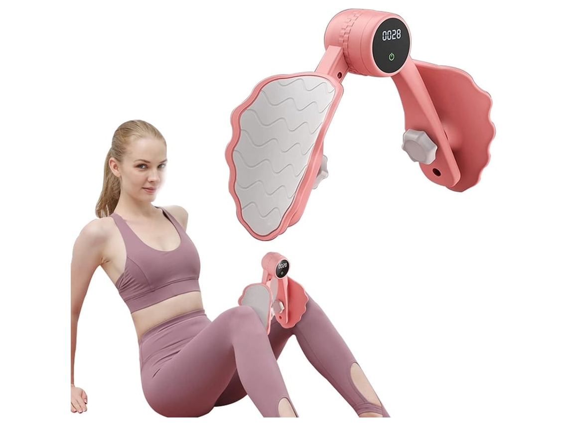 Exercitador De Piso Pélvico Para Mulheres, Treinador De Bunda Com Contador, Equipamento De Exercício De Coxas Internas Com 3 Ajustes