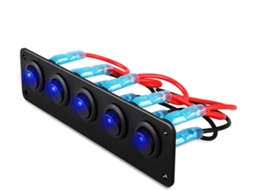 Painel de interruptores duplo com 5 interruptores SFUSHOS