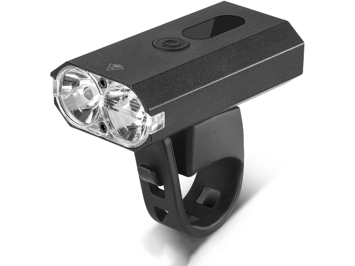 Lanterna Dianteira De Bicicleta Recarregável Via Usb Em Alumínio Com